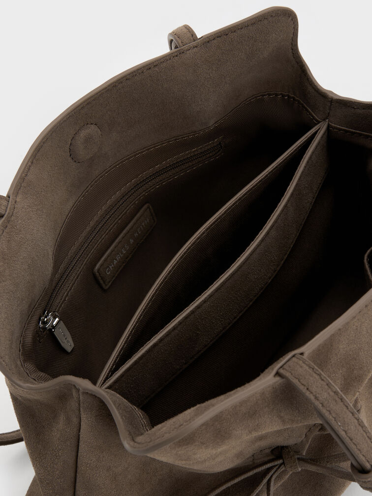 T&uacute;i đeo vai thắt nơ Reese x&aacute;m đ&aacute;, Stone Grey, hi-res