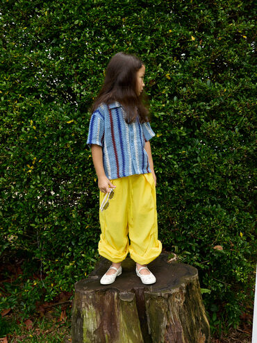 Gi&agrave;y b&uacute;p b&ecirc; b&eacute; g&aacute;i Floral, Trắng, hi-res