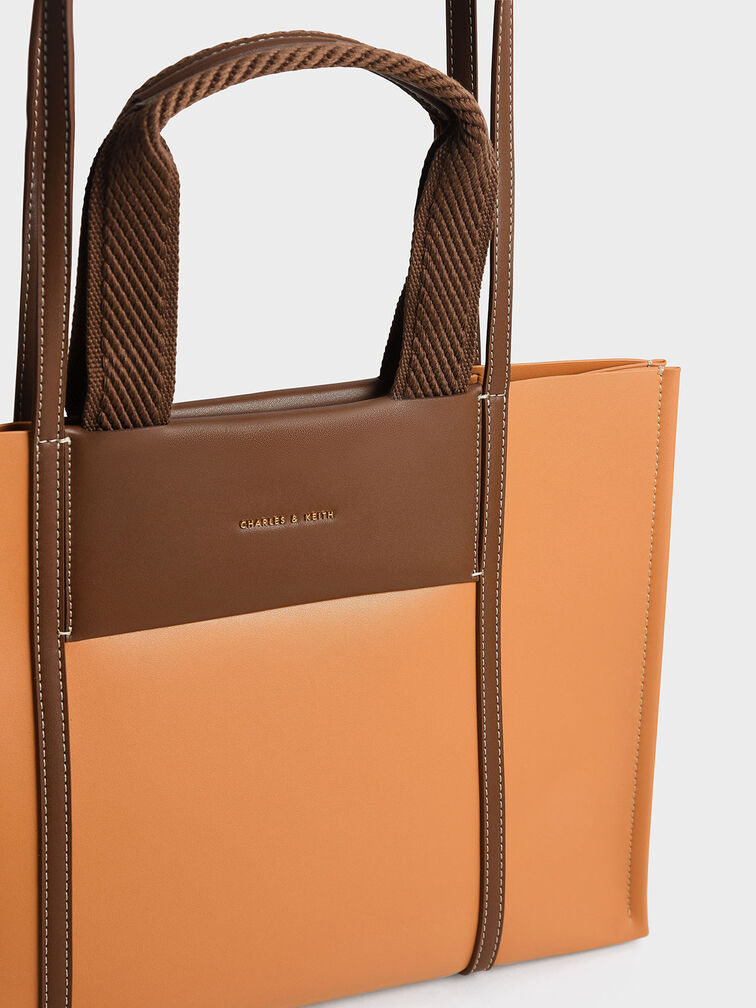 Shalia Tote Bag, Pumpkin, hi-res