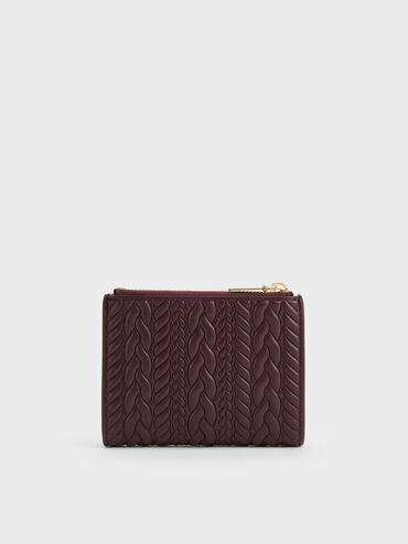 V&iacute; ngắn d&aacute;ng gập Apolline, Wineberry Red, hi-res