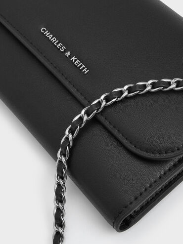 V&iacute; d&agrave;i nắp gập Magnetic Front Flap, Noir, hi-res