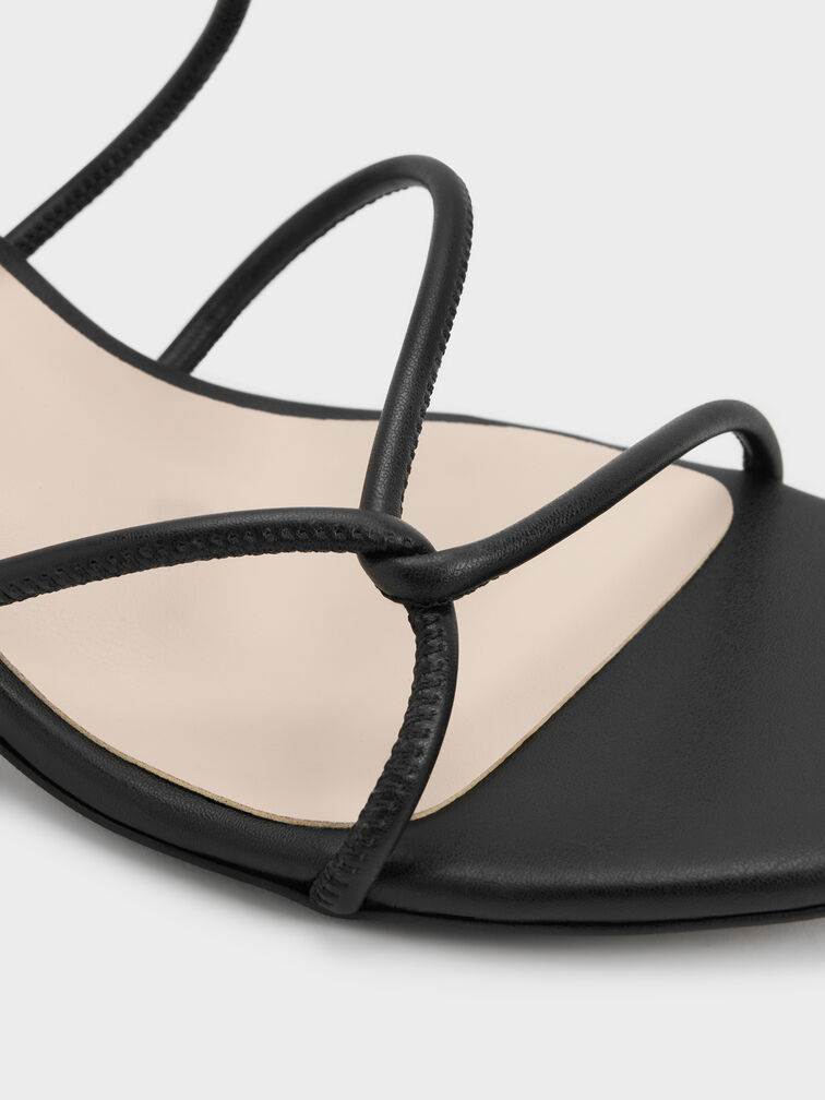 Meadow Strappy Block Heel Sandals, Black, hi-res