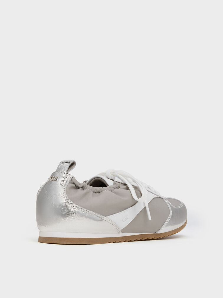 Gi&agrave;y sneakers cổ thấp Jace, Bạc, hi-res