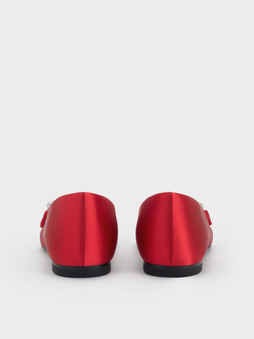 Gi&agrave;y b&uacute;p b&ecirc; mũi tr&ograve;n Orinda Knot-Pearl, Đỏ, hi-res