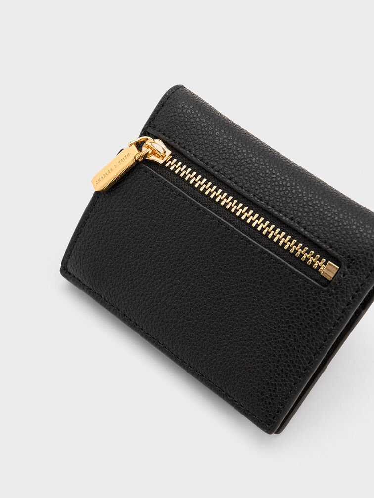 Bi-Fold Small Wallet, Black, hi-res
