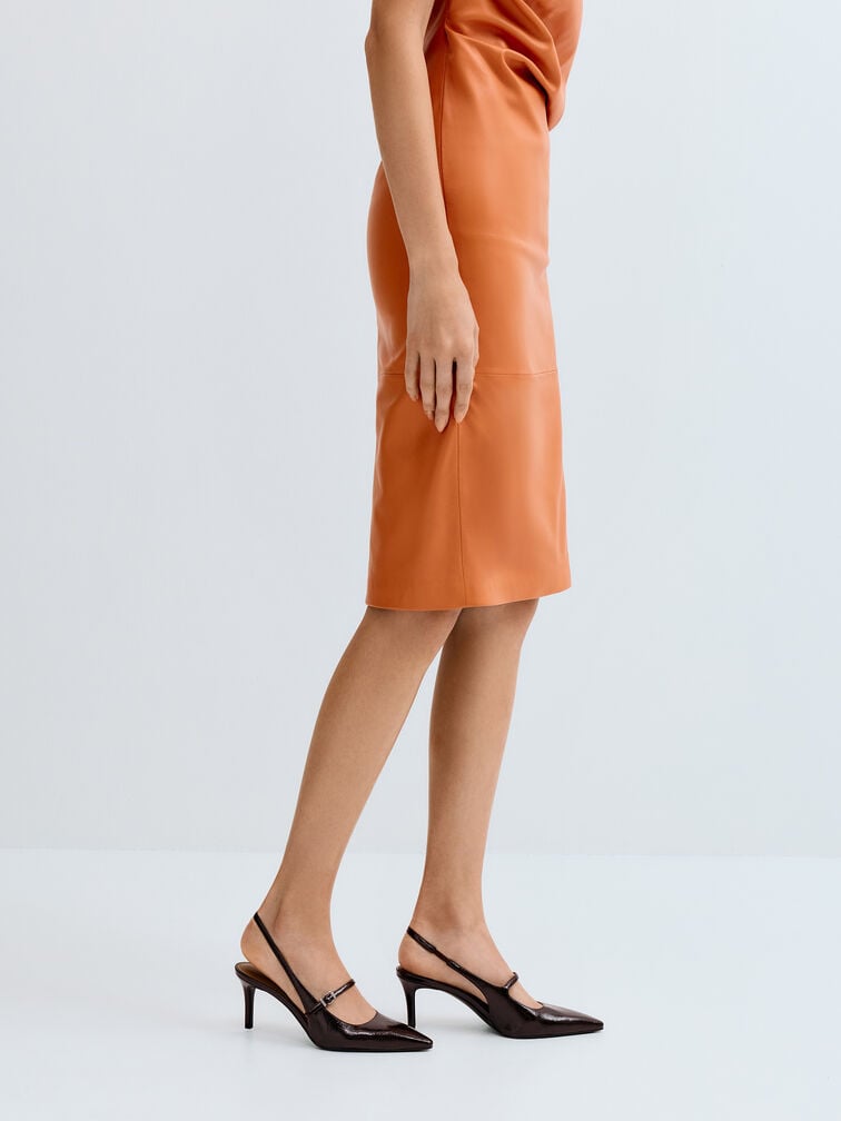 Gi&agrave;y sandals cao g&oacute;t mũi nhọn, Đỏ burgundy, hi-res