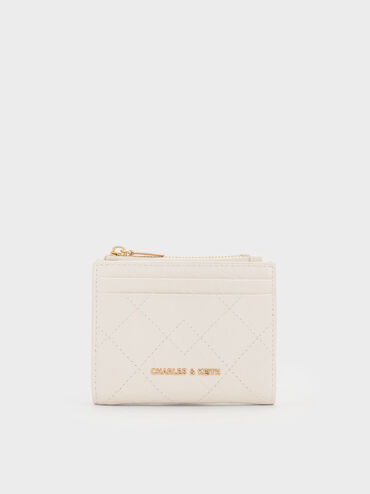 V&iacute; ngắn Duo Quilted kem, Kem, hi-res