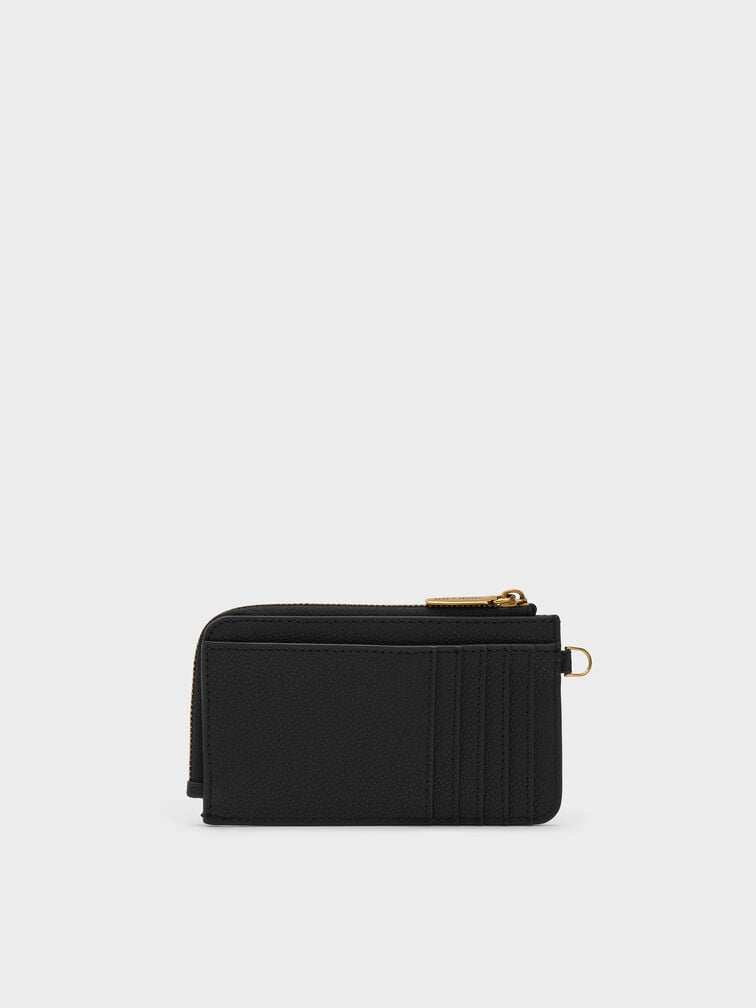 V&iacute; đựng thẻ nữ phom chữ nhật Multi Slot Wristlet, Đen, hi-res