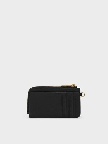 Dixie Wristlet Card Holder, Black, hi-res