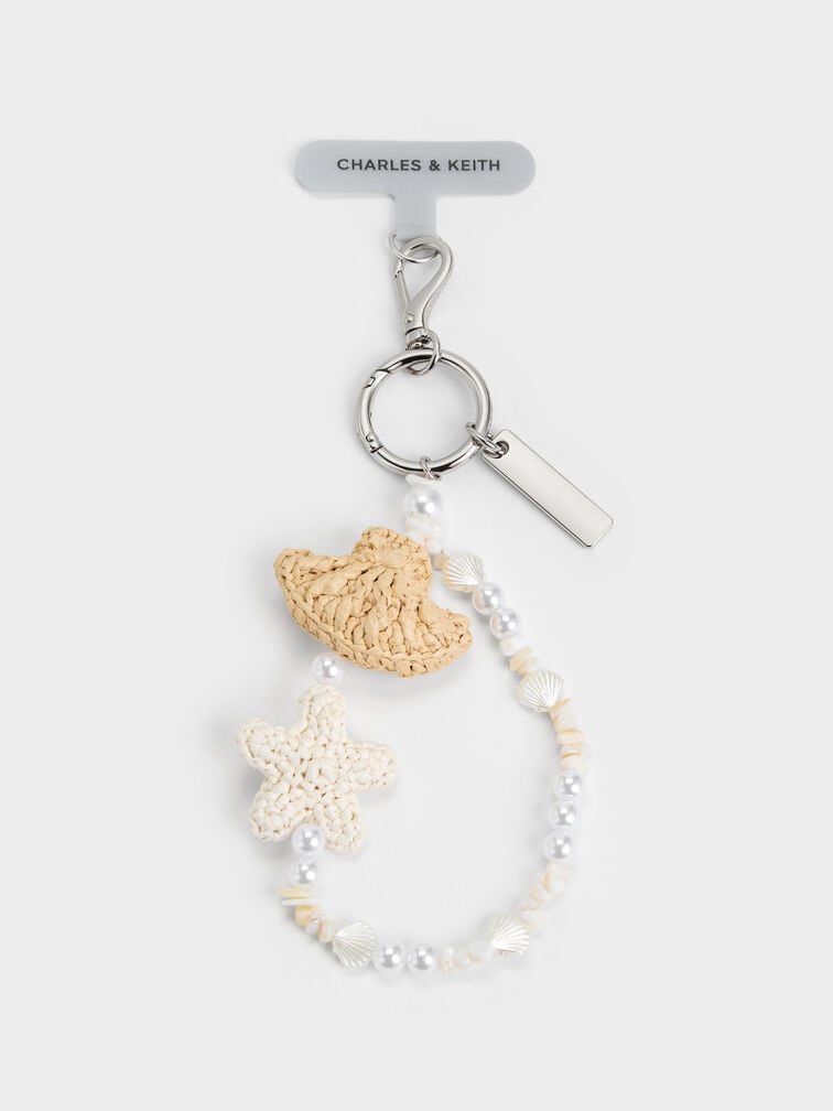 M&oacute;c kho&aacute; t&uacute;i x&aacute;ch Crochet Seashell-Starfish, Nhiều m&agrave;u, hi-res