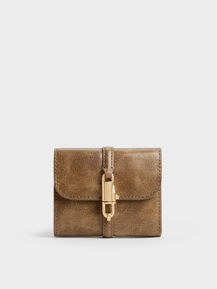 Delfina Small Wallet, Walnut Brown, hi-res