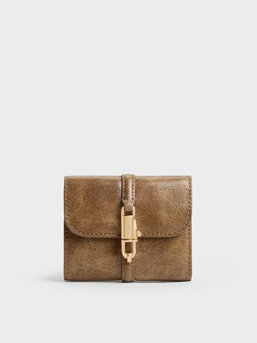 Delfina Small Wallet, Walnut Brown, hi-res