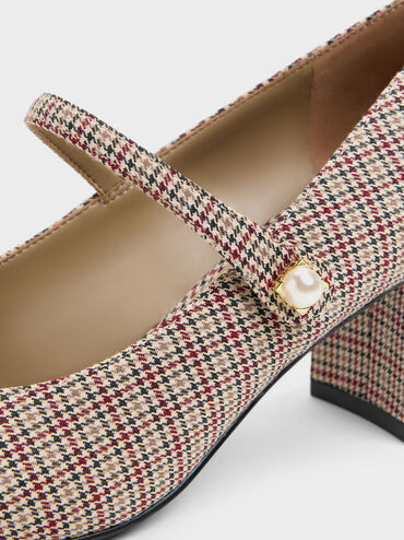 Gi&agrave;y cao g&oacute;t b&iacute;t mũi Marie Checkered, Nhiều m&agrave;u, hi-res