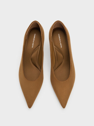 Snake-Print Crossover Slingback Sandals, Camel, hi-res