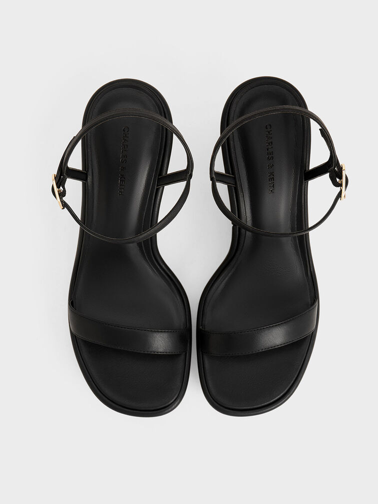 Espadrille Wedges, Black, hi-res