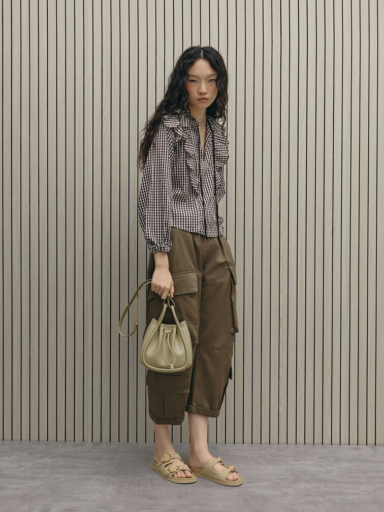 T&uacute;i r&uacute;t d&acirc;y Lyla, Pale Olive, hi-res