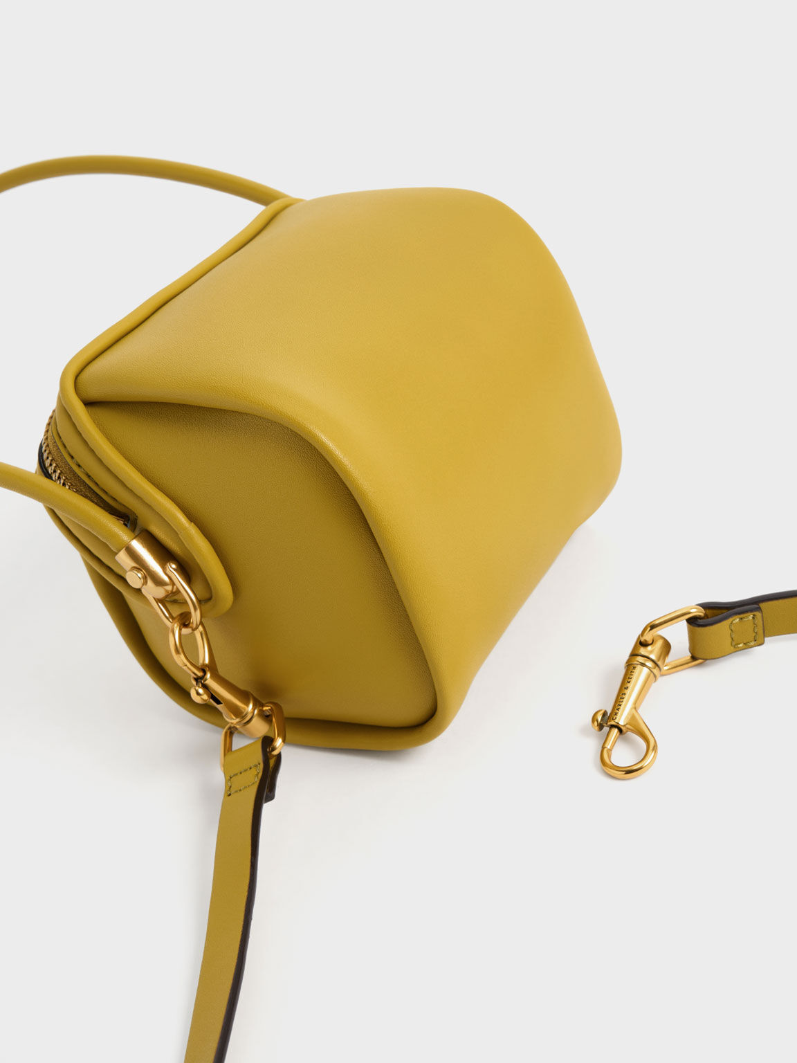 Túi đeo vai nữ Ridley Chain Link Boxy, Vàng mù tạt, hi-res