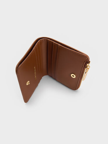 V&iacute; d&aacute;ng ngắn phom vu&ocirc;ng Keely Top Zip, N&acirc;u đậm, hi-res