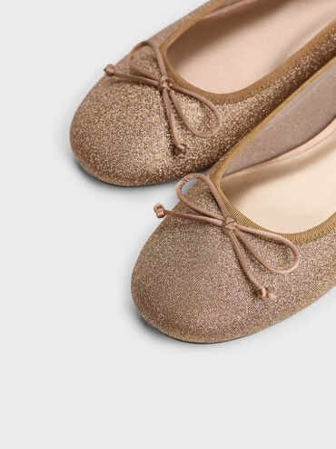 Gi&agrave;y b&uacute;p b&ecirc; mũi tr&ograve;n Glittered, N&acirc;u, hi-res