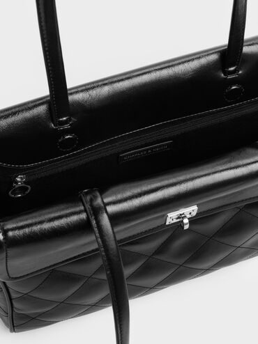 T&uacute;i tote chần b&ocirc;ng XL Apfra, Noir, hi-res