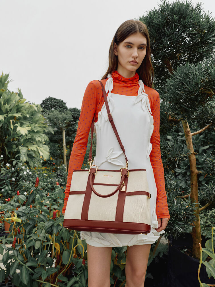 T&uacute;i tote Scottie Canvas, Gạch, hi-res