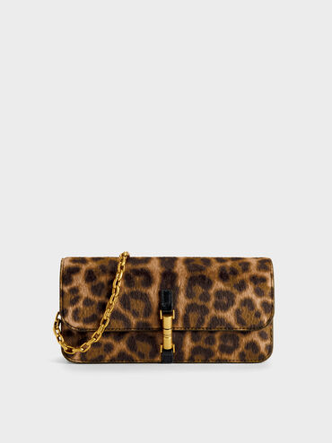 V&iacute; d&agrave;i nắp gập Cesia Leopard-Print, Nhiều m&agrave;u, hi-res
