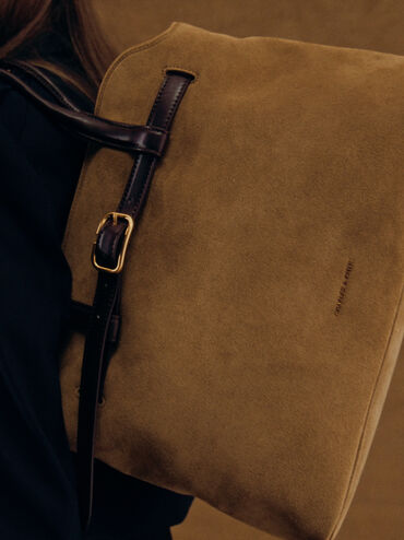 Túi tote phom chữ nhật Victoria Recycled, Sahara Sand, hi-res