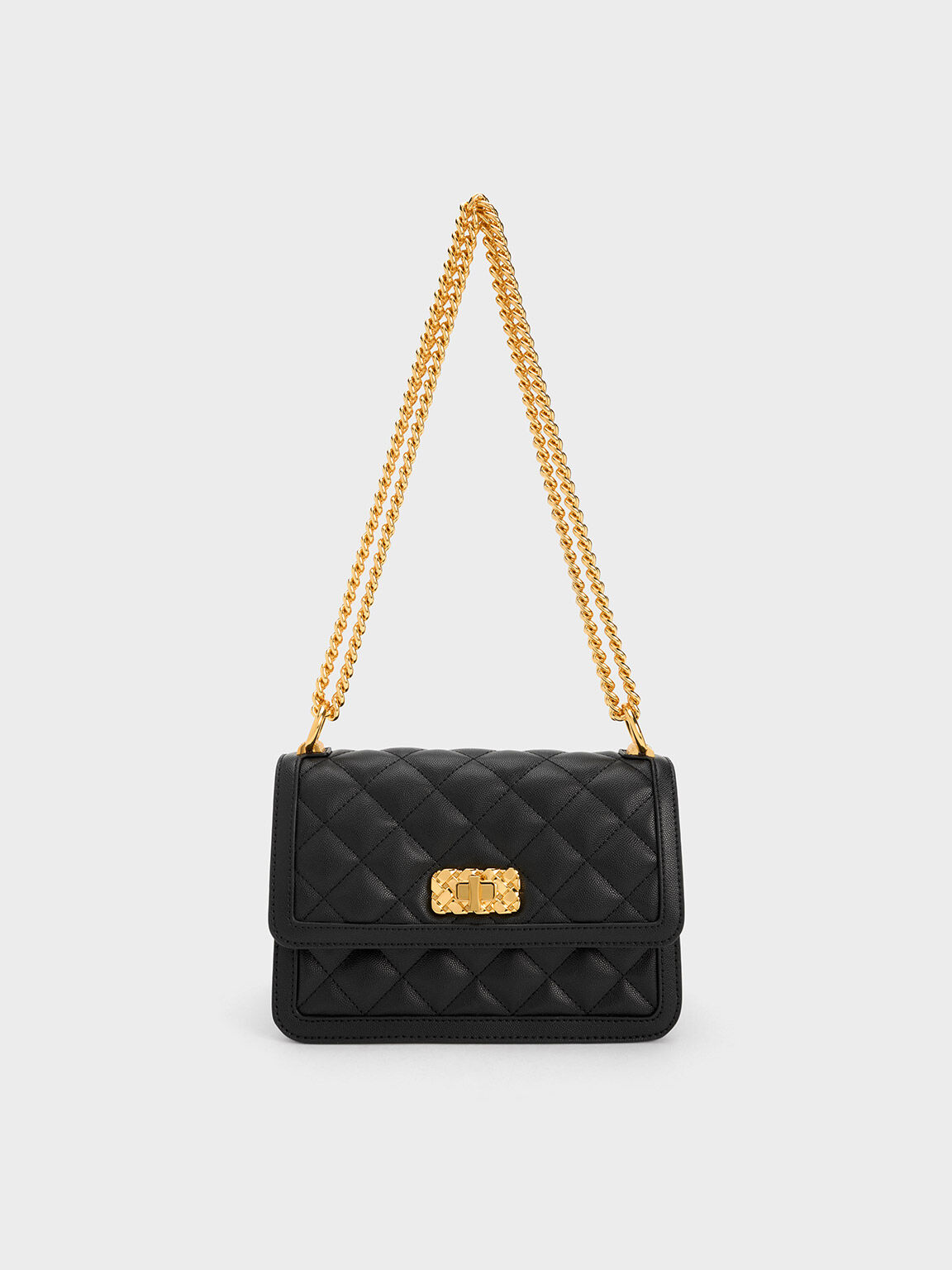 Túi Charles & Keith Micaela Quilted Chain Bag