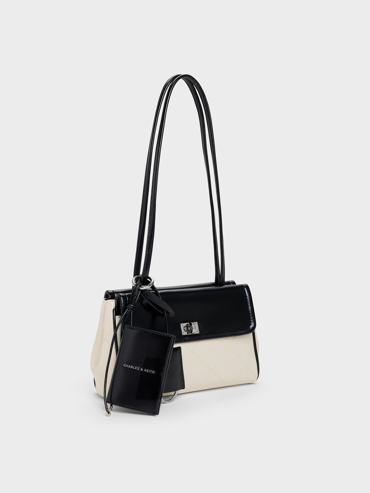 T&uacute;i tote chần b&ocirc;ng Apfra, Multi Cream, hi-res