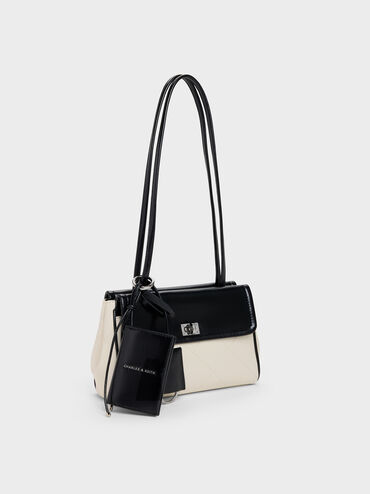 T&uacute;i tote chần b&ocirc;ng Apfra, Multi Cream, hi-res