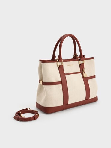 T&uacute;i tote Scottie Canvas, Gạch, hi-res