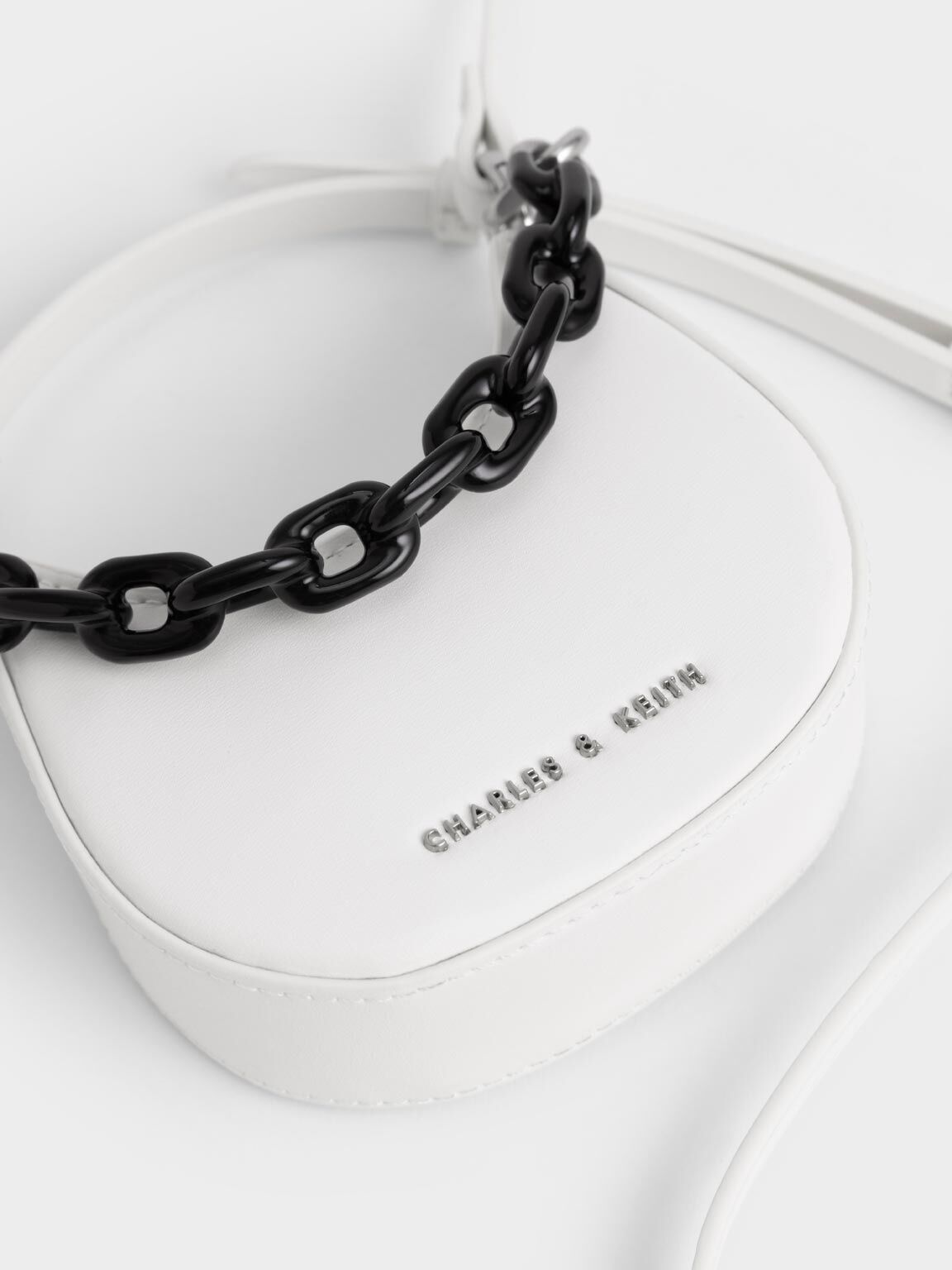 Koi Chain Handle Mini Bag, White, hi-res