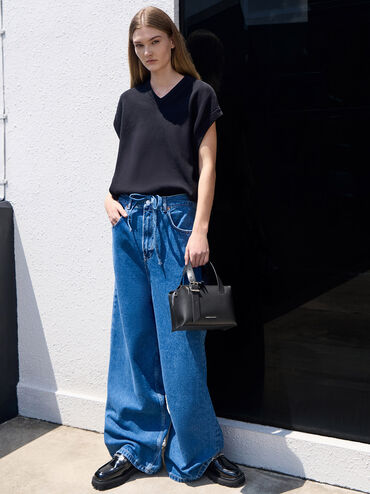 Marceline Bowling Bag, Noir, hi-res