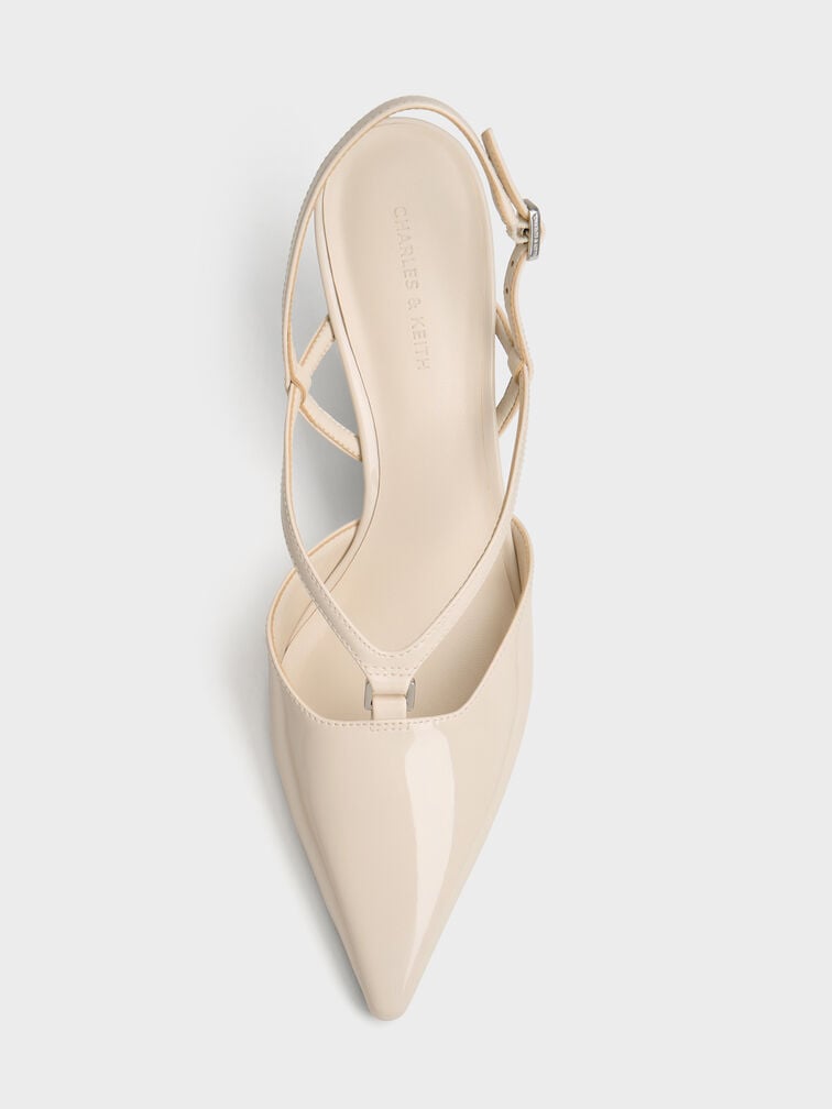 Gi&agrave;y sandals cao g&oacute;t mũi nhọn, Phấn, hi-res