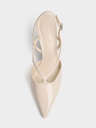 Gi&agrave;y sandals cao g&oacute;t mũi nhọn, Phấn, hi-res