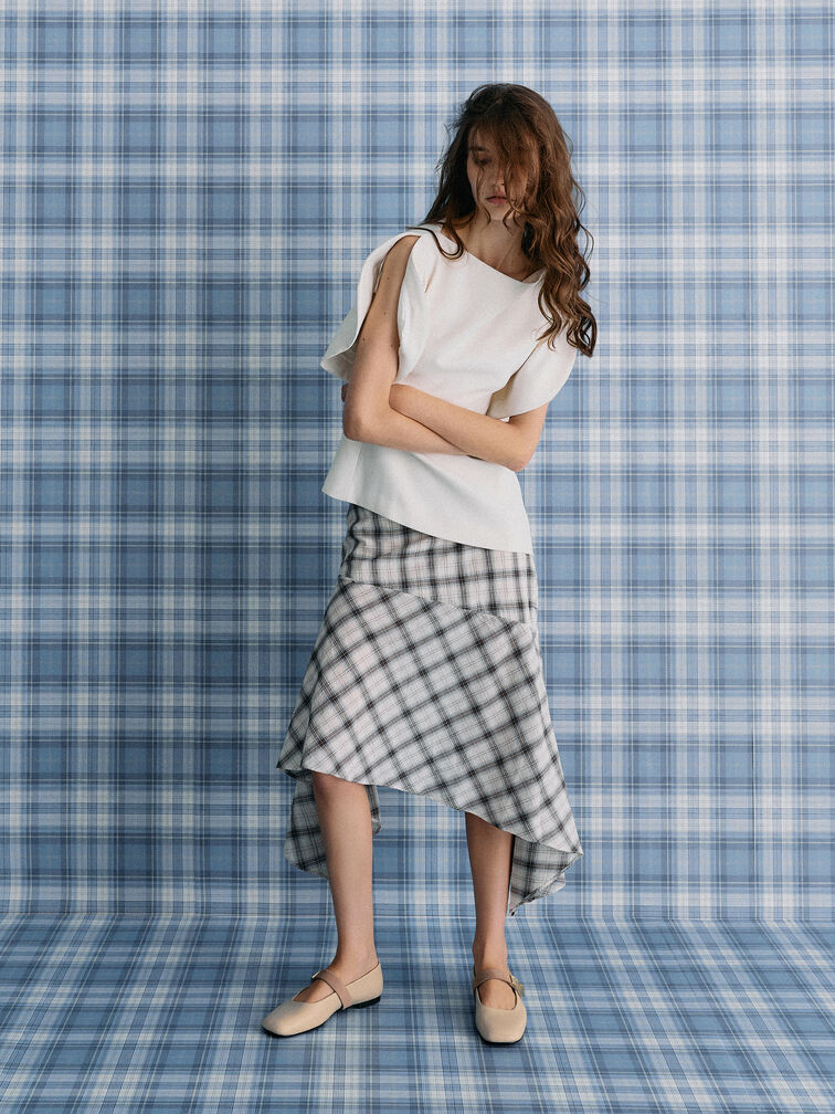 Gi&agrave;y b&uacute;p b&ecirc; quai ngang Lando Two-Tone, Phấn, hi-res