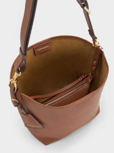 Beryl Bucket Bag, Chocolate, hi-res