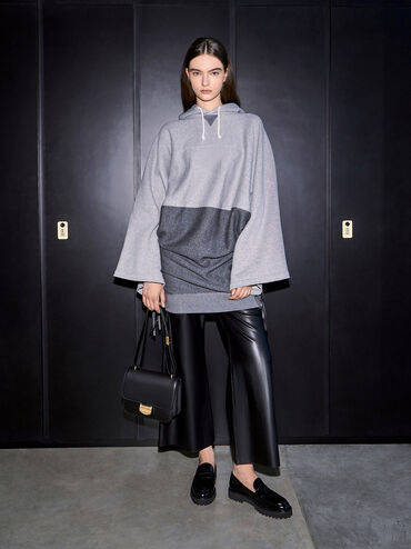 Violetta Boxy Bag, Black, hi-res