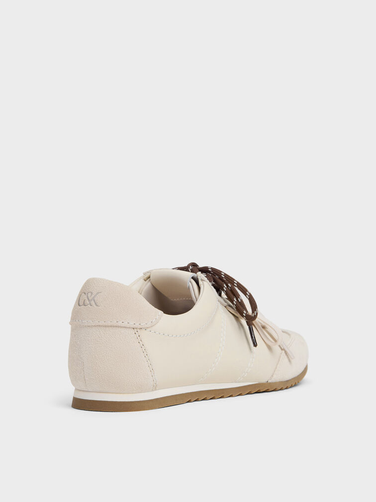 Jace Leather & Suede Sneakers, Chalk, hi-res
