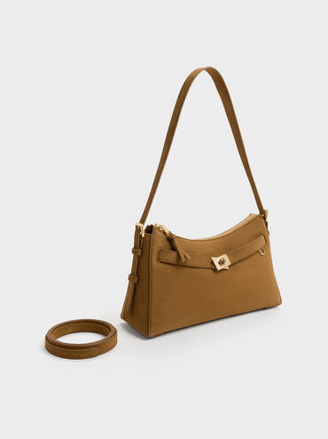 Dinora Belted Shoulder Bag, Sahara Sand, hi-res