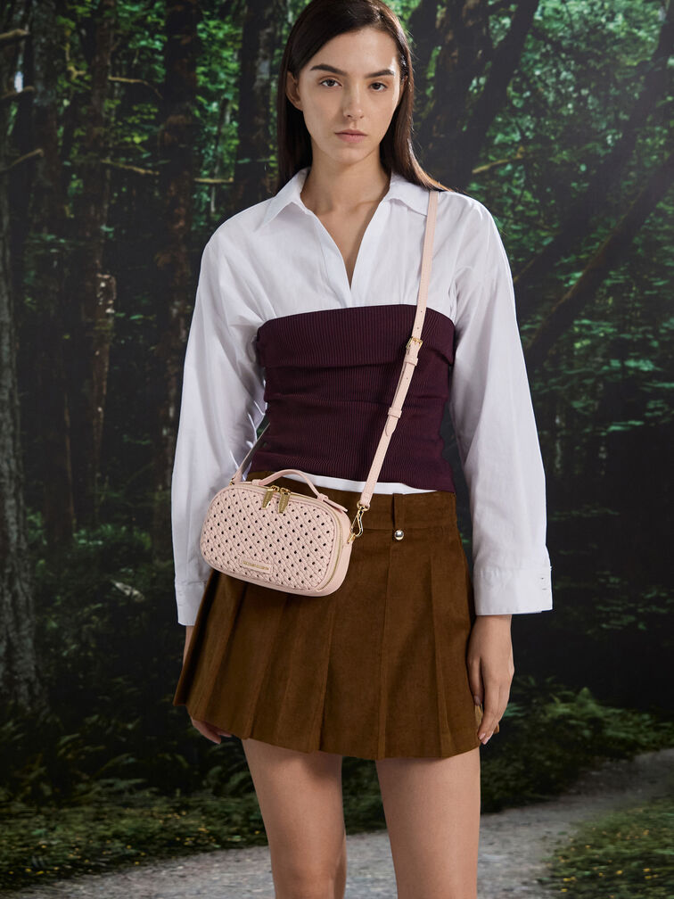 T&uacute;i đeo ch&eacute;o phom chữ nhật Azure, Soft Pink, hi-res