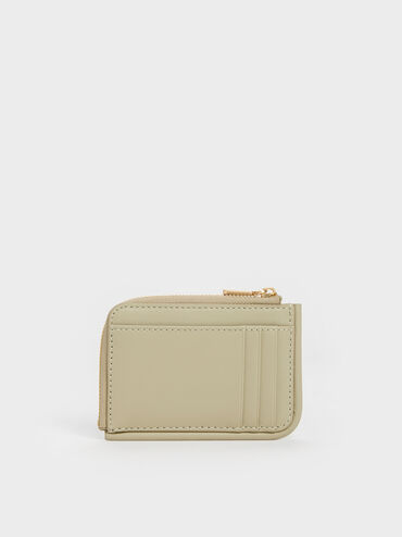 Lyla Front-Pocket Card Holder, Pale Olive, hi-res