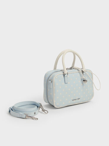 T&uacute;i x&aacute;ch phom chữ nhật Sianna Polka-Dot, Sea Salt Blue, hi-res