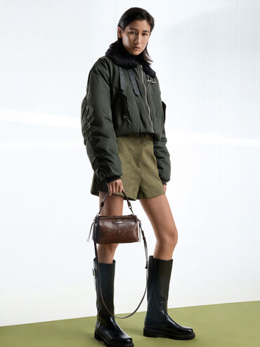 Túi xách hình thang Noane, Nâu cafe, hi-res