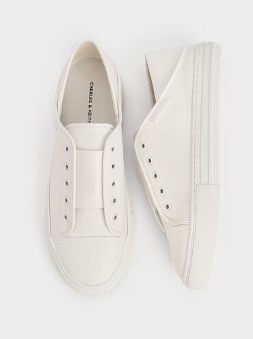 Slip-On Sneakers, White, hi-res