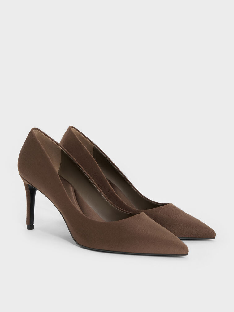 Gi&agrave;y cao g&oacute;t mũi nhọn Emmy, Dark Brown Textured, hi-res