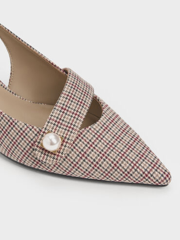 Gi&agrave;y sandals cao g&oacute;t Marie Checkered, Nhiều m&agrave;u, hi-res