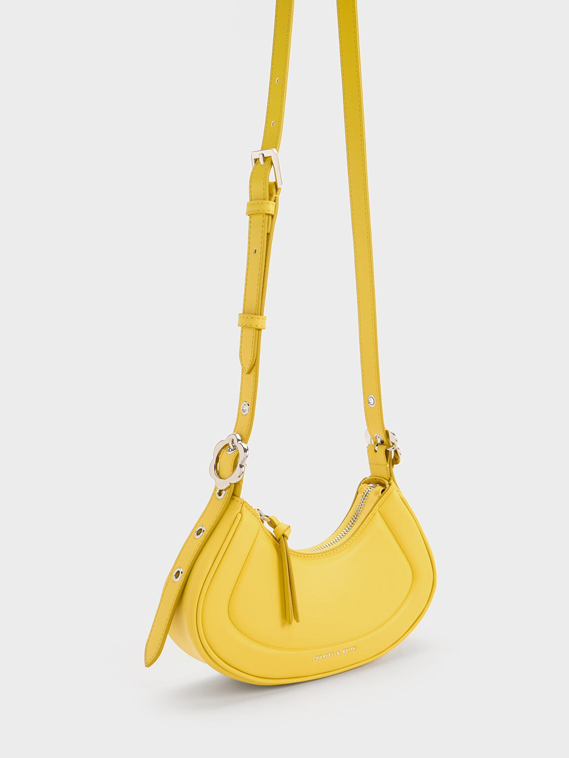 Túi đeo vai Petra Curved, Vàng, hi-res