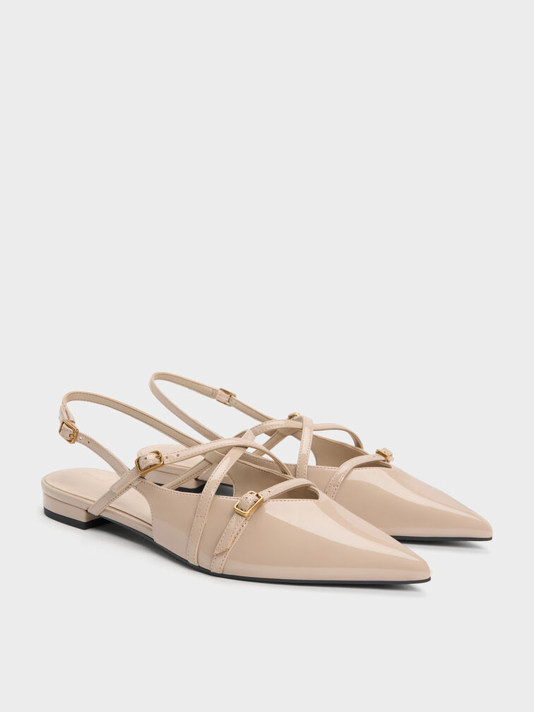 Gi&agrave;y sandals đế thấp Maybelle, Nude, hi-res