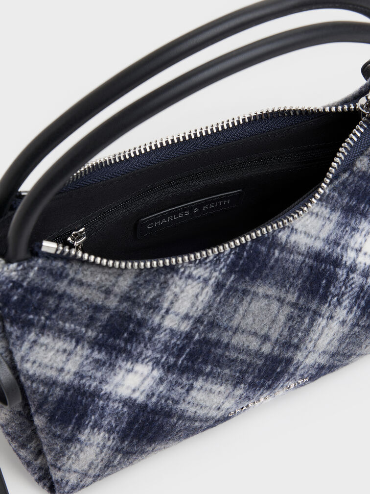 Hazel Checkered Top Handle Bag, Multi, hi-res